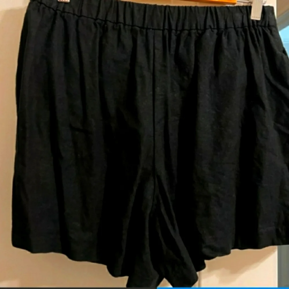 Old Navy Black Linen Blend Skort with Wrap Front - XXL - Picture 3 of 5